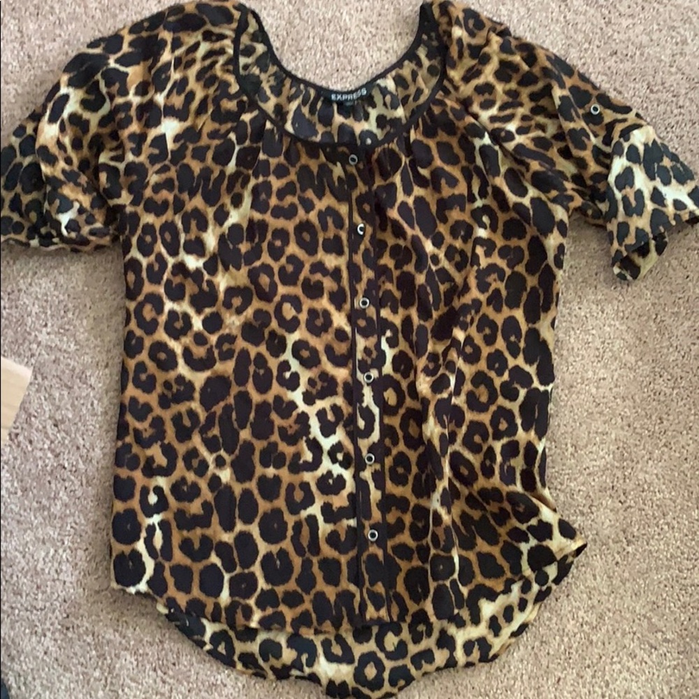Leopard print blouse